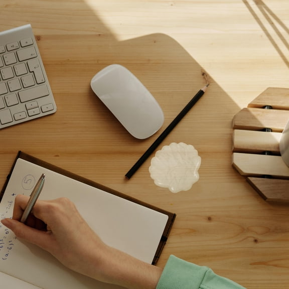 LOLIPPYY Silicone Mouse Pad Wrist Guard Transparent Shell Comfortable Nonslip Wrist Rest Cushion Light Green