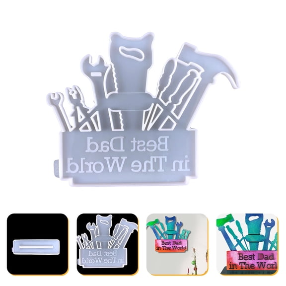 LOLIPPYY Silicone Resin Casting Mold for Pendants and Door Plates Reusable Easy Demolding Design