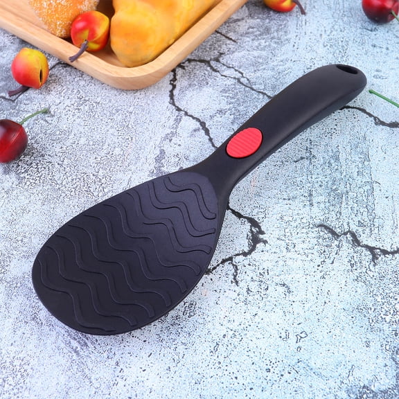 LOLIPPYY Silicone Rice Spatula with Ergonomic Handle, Standing Kitchen Utensil for Camping, Restaurant Use, 1 Piece