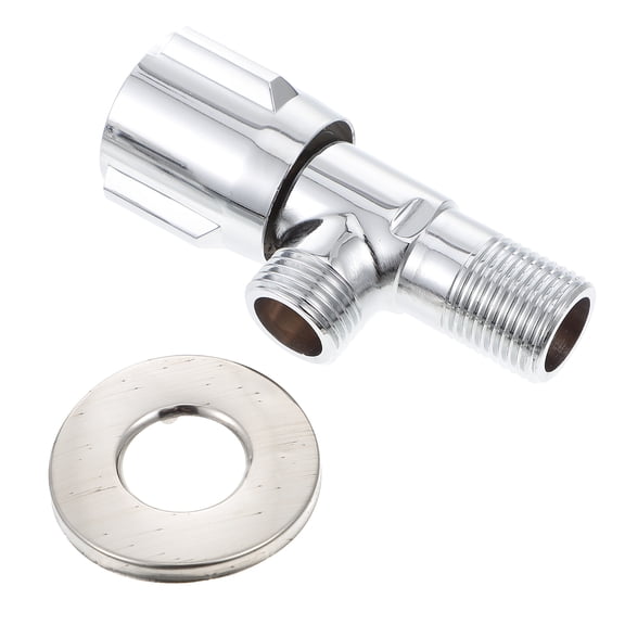 LOLIPPYY Silver Copper Angle Stop Valves for Heater with Durable Anti Rust Thickened Material