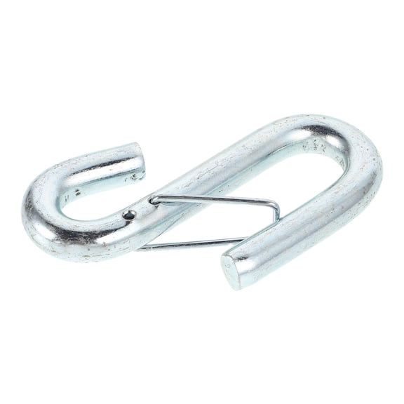 LOLIPPYY Silver Metal Trailer Safety Chain Hook with Anti Slip Tow Hook for Vehicle Towing