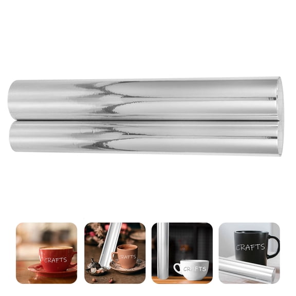 LOLIPPYY Silver Mirror Vinyl Wrap Car Interior Vinyl Wrap Self Adhesive Decorative 1Pcs For Creative Users