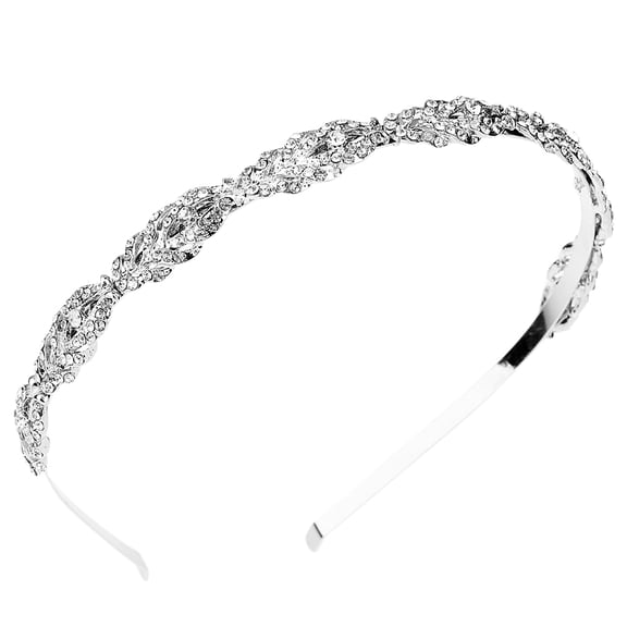 LOLIPPYY Rhinestone Hair Wreath for Weddings, Festivals, Photo Shoots, Bridal Hair Accessories and Special Occasions