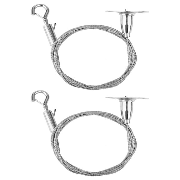 LOLIPPYY Stainless Steel Adjustable Hanging Wire with Hook 2m for Picture Frames and Decorative Lights