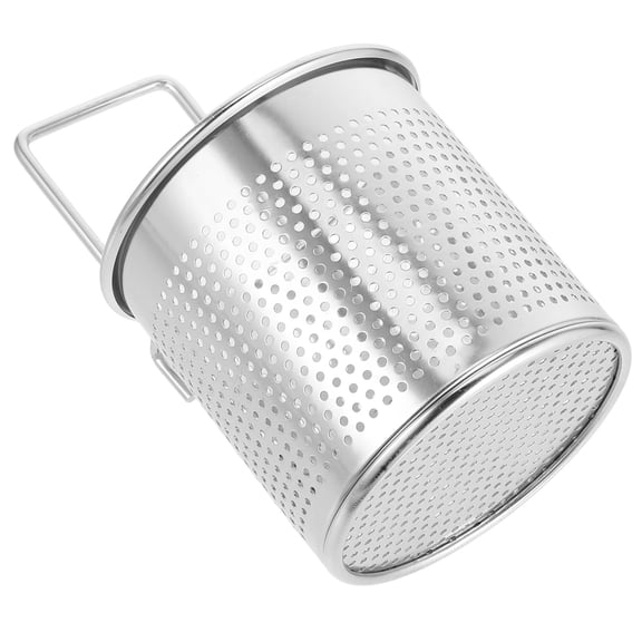 LOLIPPYY Stainless Steel Noodle Strainer with Hanging Hook for Cooking Boiling Frying Pasta and Dumplings