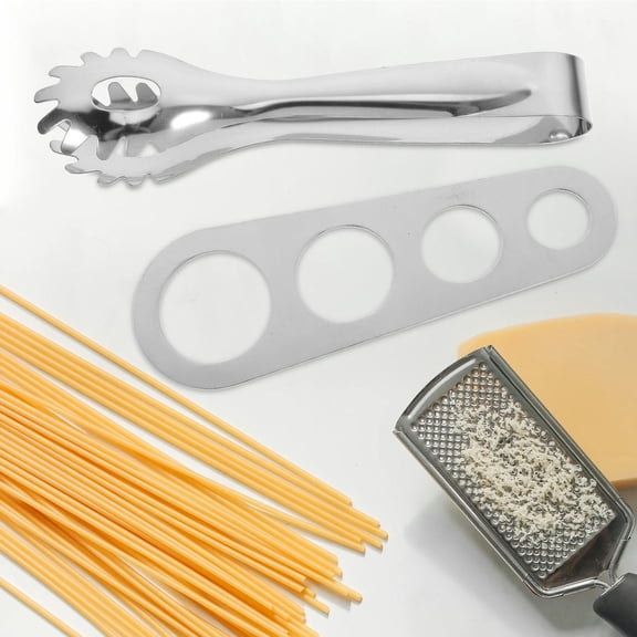 LOLIPPYY Stainless Steel Pasta Server Set with Ergonomic Handles for Easy Spaghetti and Noodle Serving, Kitchen Utensils