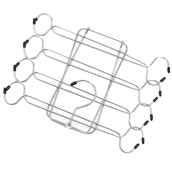 LOLIPPYY Silver Tank Tops Hanger for Closet 8 Tier Sturdy Stainless Steel and PVC Material