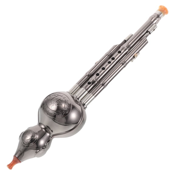 LOLIPPYY -Plated Chinese Hulusi Flute Key of C Traditional Wind Instrument for Beginners Practice and Performance