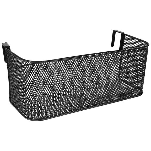 LOLIPPYY Simple Bathroom Shelf Organizing Storage Basket Iron Black 1Set