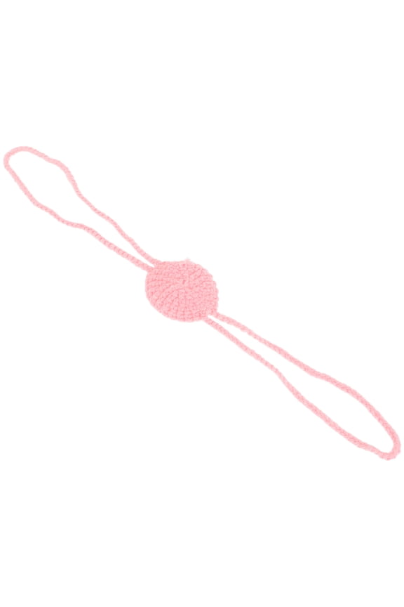 Simple Design Nose Warmer Pink Yarn for Skiing 1Pack