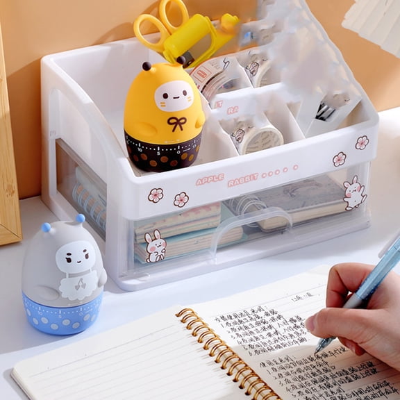 LOLIPPYY Cute Animal Kitchen Timer Mechanical Countdown Clock for Cooking Baking Home Use