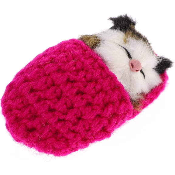 LOLIPPYY Simulation Animal Doll Star Sleeping Cat in Slipper Plush for Theatrical Performance 1Pack