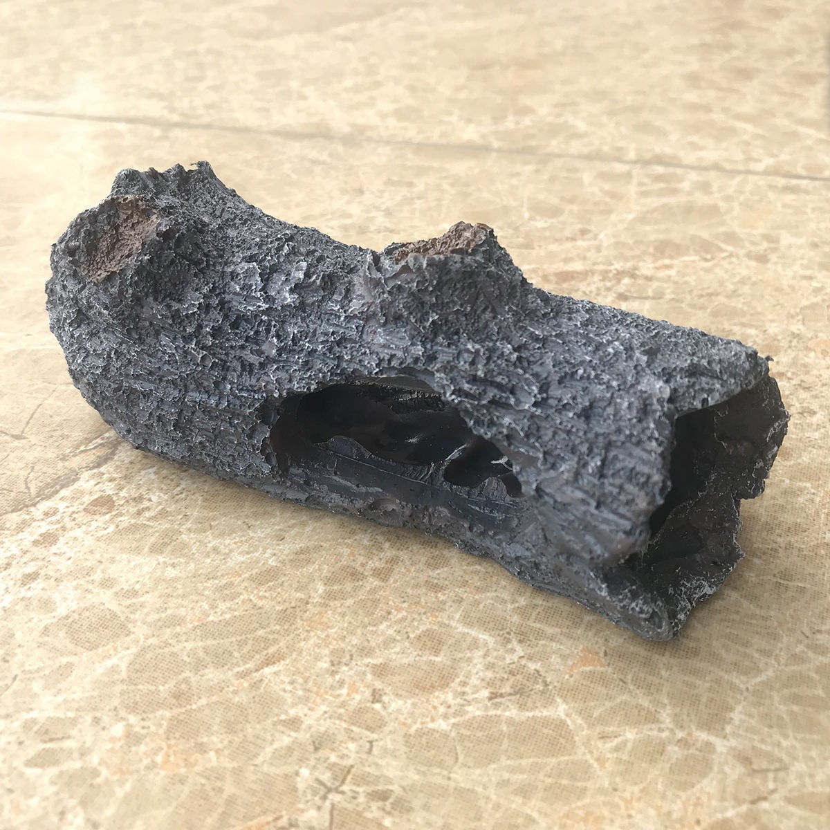 Fishbone Hollo LOLIPPYY Simulation Hollow Tree Black Fish Tank Shelter No Algae ...