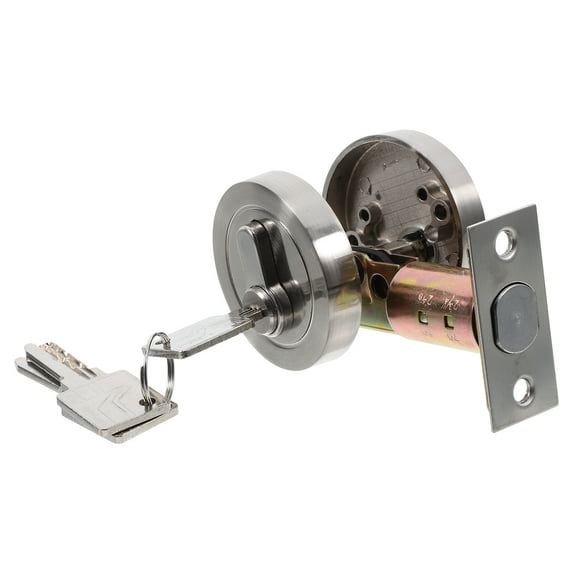 LOLIPPYY Zinc Alloy Single Cylinder Deadbolt Lock with Key for Bedroom Door Security