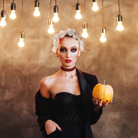 LOLIPPYY White Skeleton Lace Headband Soft, Breathable, Comfortable Accessory for Parties, , and Everyday Wear