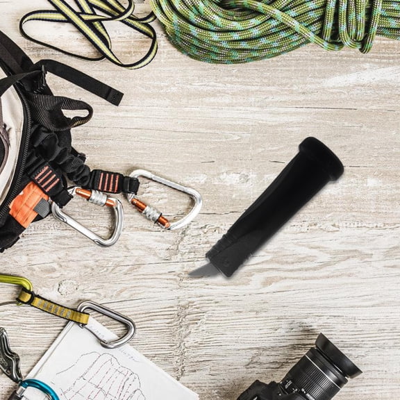 LOLIPPYY Ski Pole Grip Replacement Plastic Black 1Set For Skiing Gear