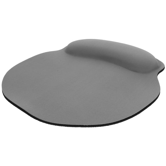 LOLIPPYY Grey PU Memory Foam Wrist Support Mouse Pad with Skid Proof Base