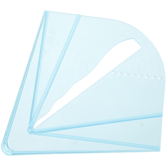 LOLIPPYY Sky Blue Center Finder Ruler for Woodworking with Clear Markings and Portable Design