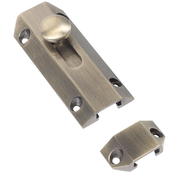 LOLIPPYY Slide Bolt Door Latch Door Latch Bolt Bronze Anti-Rust Indoor Use 1Pcs