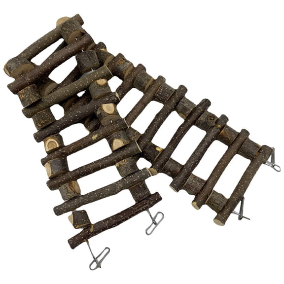 LOLIPPYY Small Animals Climbing Toy Wood Dark Brown Physical Activity 1Pack