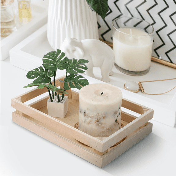 LOLIPPYY Small Baskets for Organizing Wooden Beige 1Pcs Keep Things Neat and Orderly