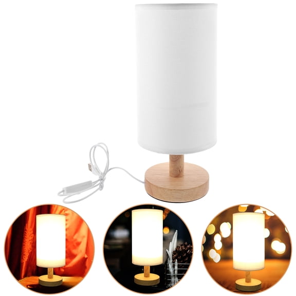 LOLIPPYY Small Bedside Lamp for Bedroom Minimalist Design 1Set