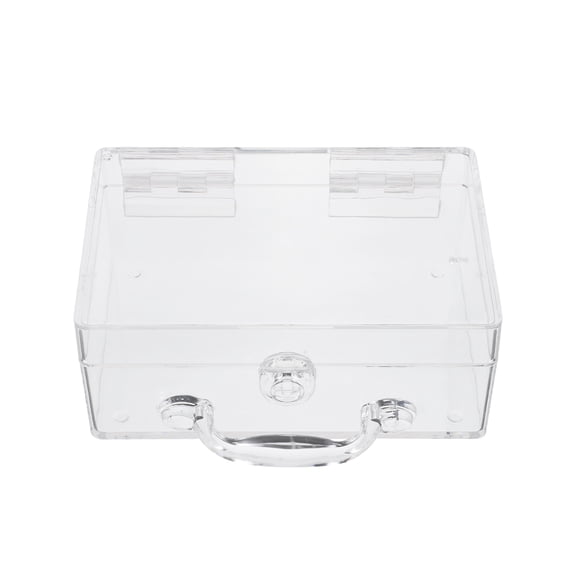 LOLIPPYY Small Clear Storage Box With Lid For Jewelry 1Pack