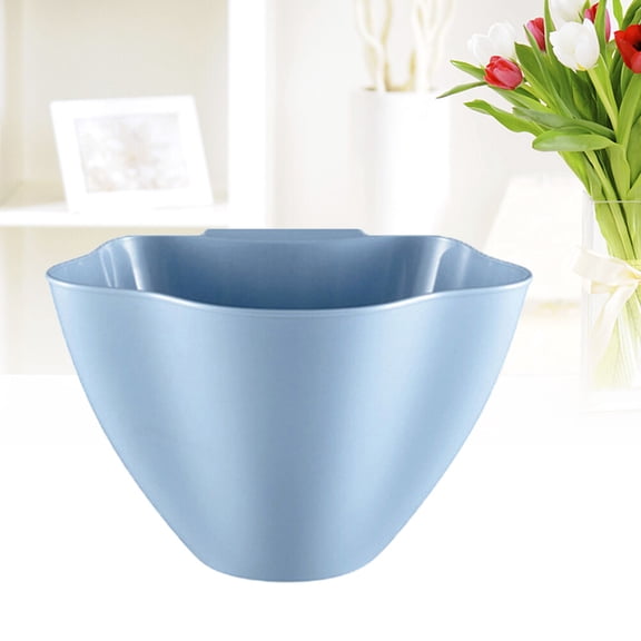 LOLIPPYY Small Desk Bin Plastic Garbage Disposal Nordic Blue Daily Life 1Set