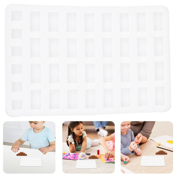 LOLIPPYY Small Model Brick Mould Silicone White 1Set For DIY Craft Enthusiasts