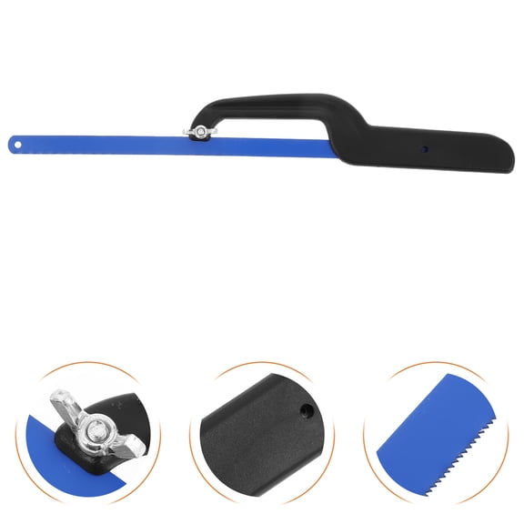 LOLIPPYY Small Model Saw for Wood Plastic Cutting Sturdy Metal Frame Portable Hand Saw for Craft Projects