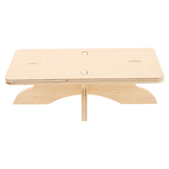 LOLIPPYY Small Pet Cage Wood Platform, Stable Hamster Play Stand, Climbing Shelf for Gerbil Mouse Habitat Accessory