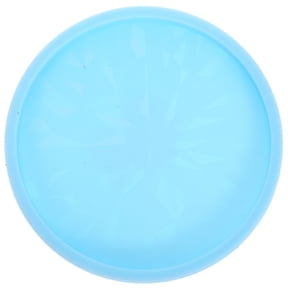 LOLIPPYY Small Round Silicone Molds Holographic Resin Molds Sky Blue Heat Resistant for Home Decoration 1Pack