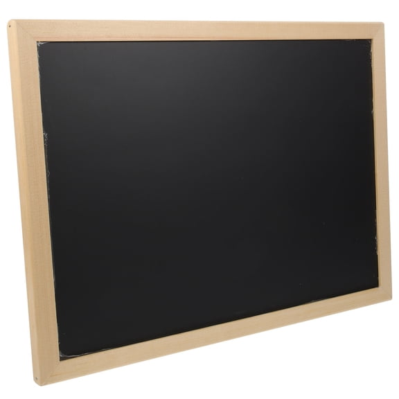 LOLIPPYY Small Tabletop Blackboard Wood Black Simple Design for Homeowners and Business Owners 1 Set