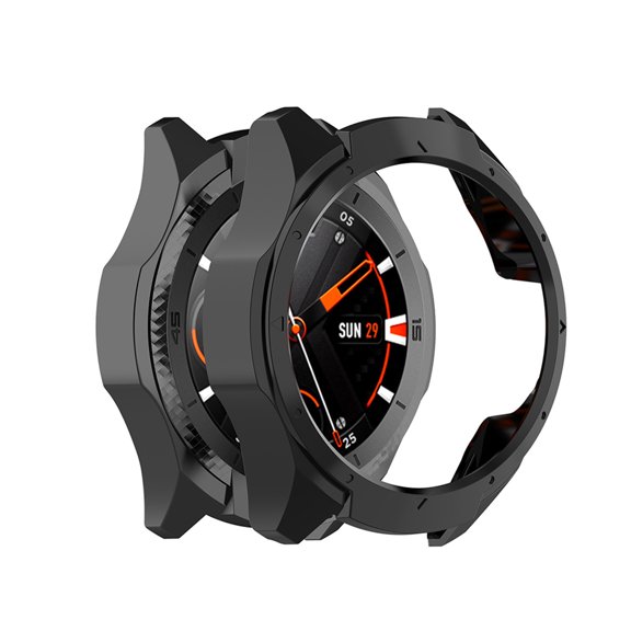 LOLIPPYY Smartwatch Protector Case Black Pc Material Scratch Resistant Shell for Secure Watch Use