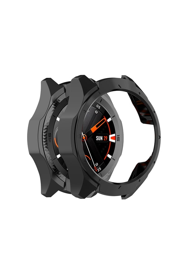 Smartwatch Protector Case Black Pc Material Scratch Resistant Shell for Secure Watch Use