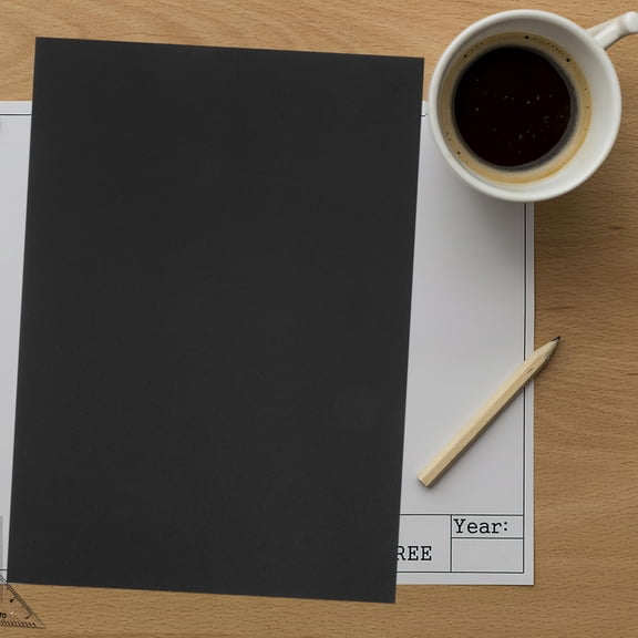 LOLIPPYY Smooth Black Cardstock Paper for Craft Projects Card Making and Scrapbooking