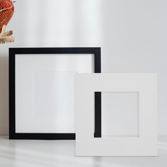 LOLIPPYY Smooth White Photo Frame Matte for DIY Picture Display and Creative Home Decor