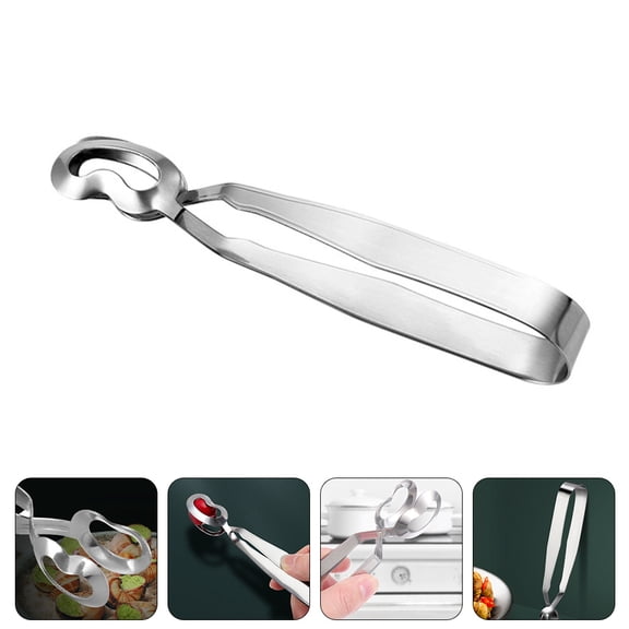 LOLIPPYY Snack Grabber Tongs Stainless Steel Food Clamp Kitchen Tool 1Pcs