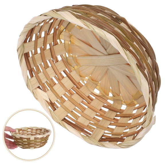 LOLIPPYY Snake Baskets Fruit Basket Bamboo Woven Tray 1 Set for Kitchenware Natural Elegance