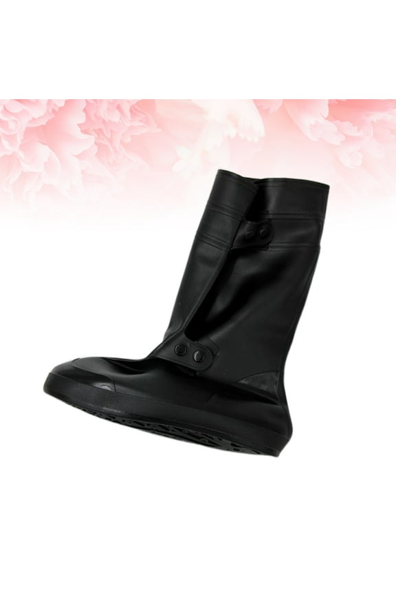 Snow Defence Shoe Covers Black Waterproof Cold Resistant Up Shoe Protector