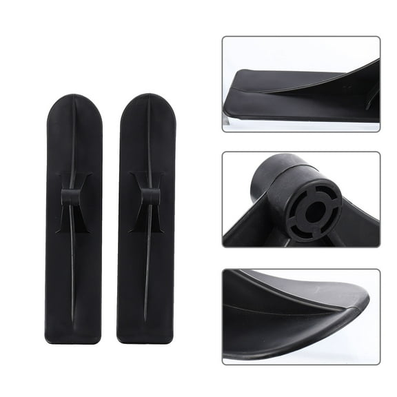 LOLIPPYY Snow Skate Scooter Black PP Board 1 Pair Winter Sports Balance Car
