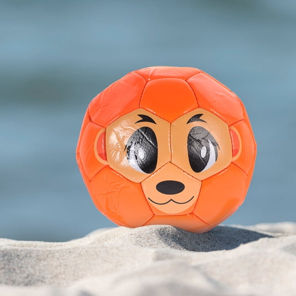 LOLIPPYY Soccer Ball Game Soccer Ball Orange PU 1Set Cartoon Pattern Design Outdoor Game for Fan Gear