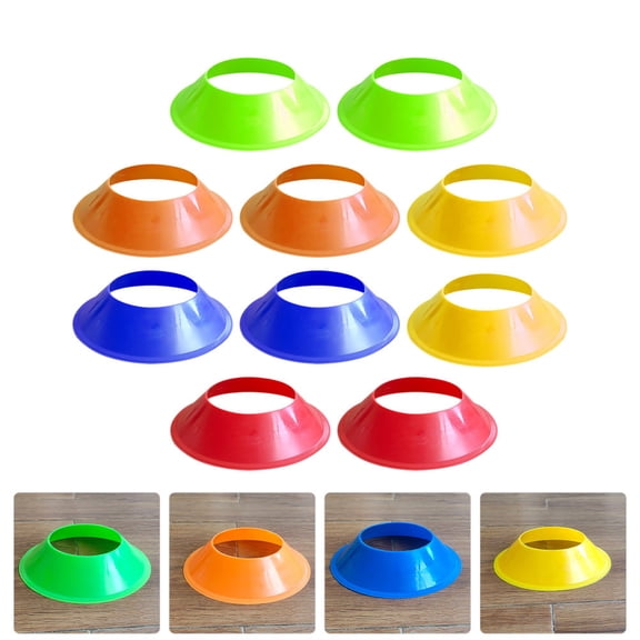 LOLIPPYY Soccer Training Cones 10pcs Multi Function Disc Set Safe and Smooth Surface for Fan Gear
