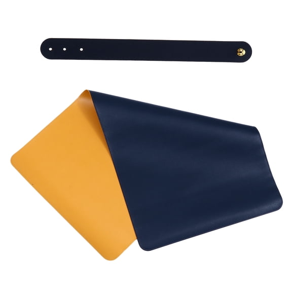 LOLIPPYY Soft Blue PU Mouse Mat for Daily Desktop Use Material and Smooth Glide