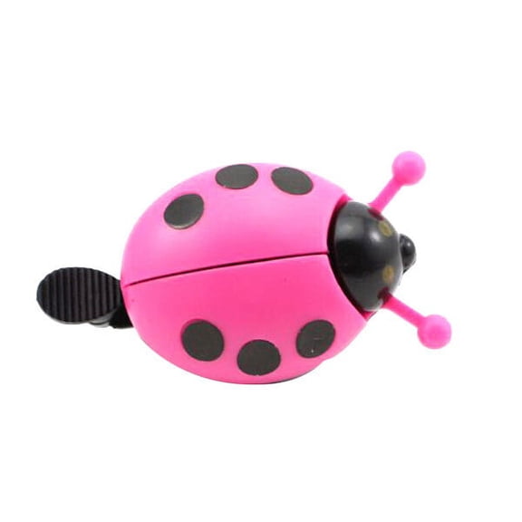 LOLIPPYY Sound Bell Lady Beetle Shaped Bike Horn for Kids 1Set in Rosy Color