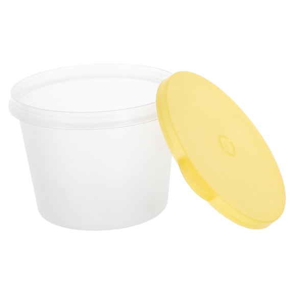 LOLIPPYY Airtight Round Food Storage Jar with Lid, Space-Saving Container for Grains and Dry Food