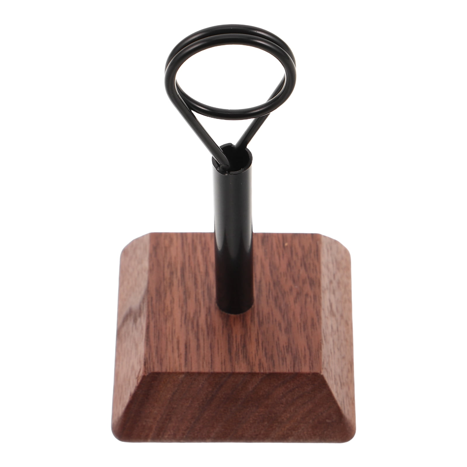 LOLIPPYY Black Wood Card Display Stand with Detachable Base, Space ...