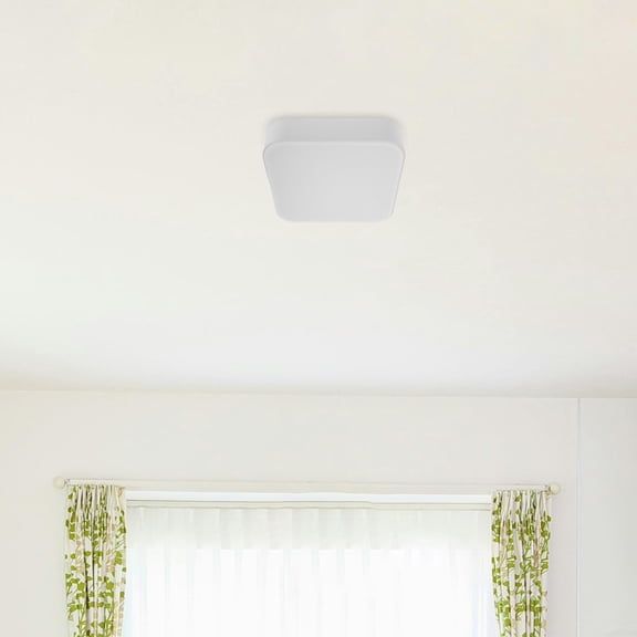 LOLIPPYY Space Saving Plastic Ceiling Light Replacement Cover White Flush Mount Lamp Shade