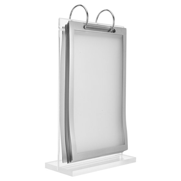 LOLIPPYY Transparent Acrylic Menu Frame Easy Update Table Sign Holder for Restaurant Display