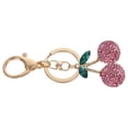 thumbnail image 1 of LOLIPPYY Sparkling Rhinestone Cherry Keychain Zinc Alloy Charm for Handbag Or Backpack, 1 of 8